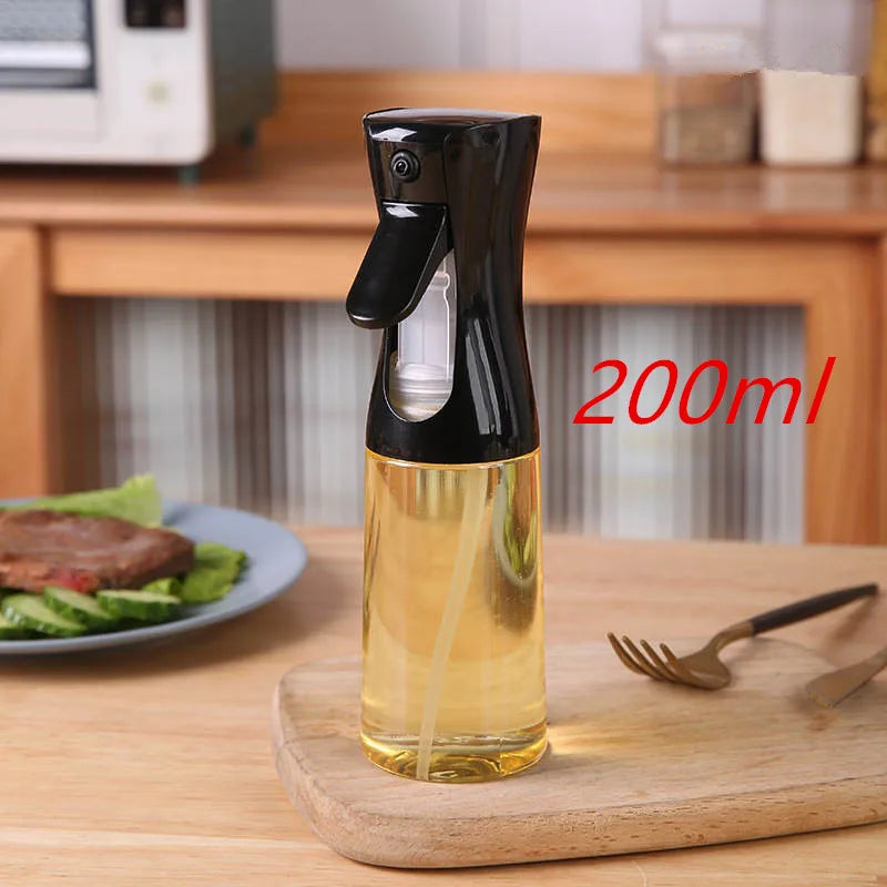 Tuzwa Oil Spray Bottle for Cooking with Adjustable Mist Nozzle – Refillable PP Kitchen Oil Sprayer for Cooking, Baking & Salad