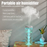 Tuzwa 400ML USB Essential Oil Diffuser with RGB Light – Compact Portable Aroma Humidifier for Home, Office & Car