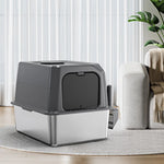 Tuzwa Automatic Self-Cleaning Cat Litter Box | Quiet Smart Cat Toilet with Deodorizer & Rechargeable Design