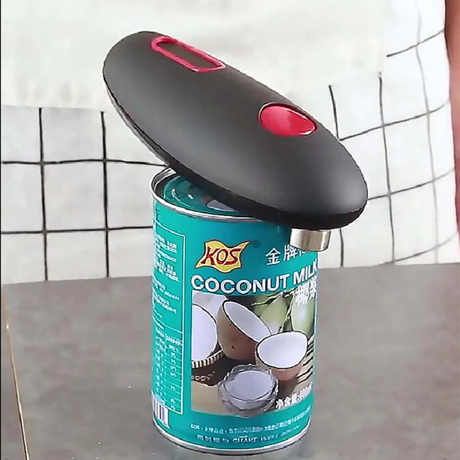 Electric Can Opener, Automatic Can Opener Battery Operated with One Touch Button, Smooth Edge Can Opener for Round Cans