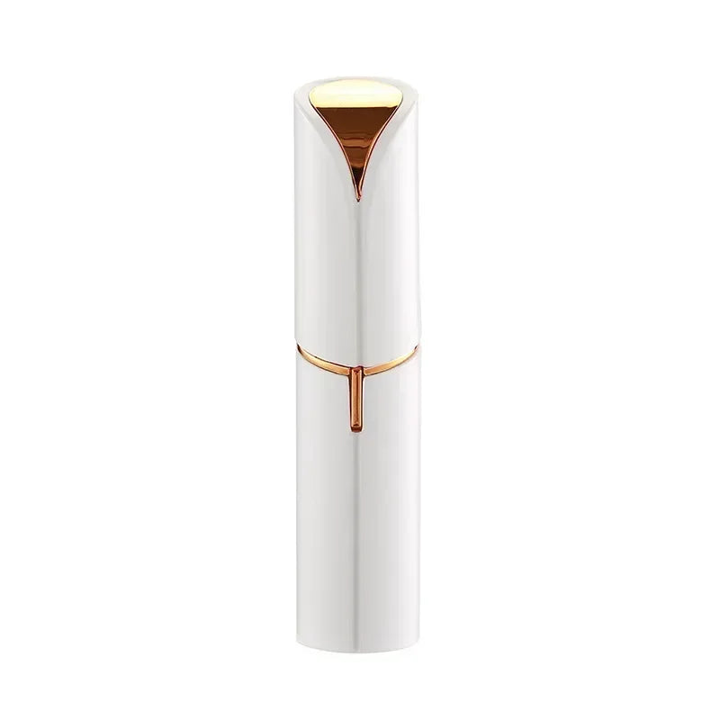Tuzwa Electric Facial Hair Remover for Women – Portable Lipstick Face Shaver with Battery-Powered Compact Metal Design