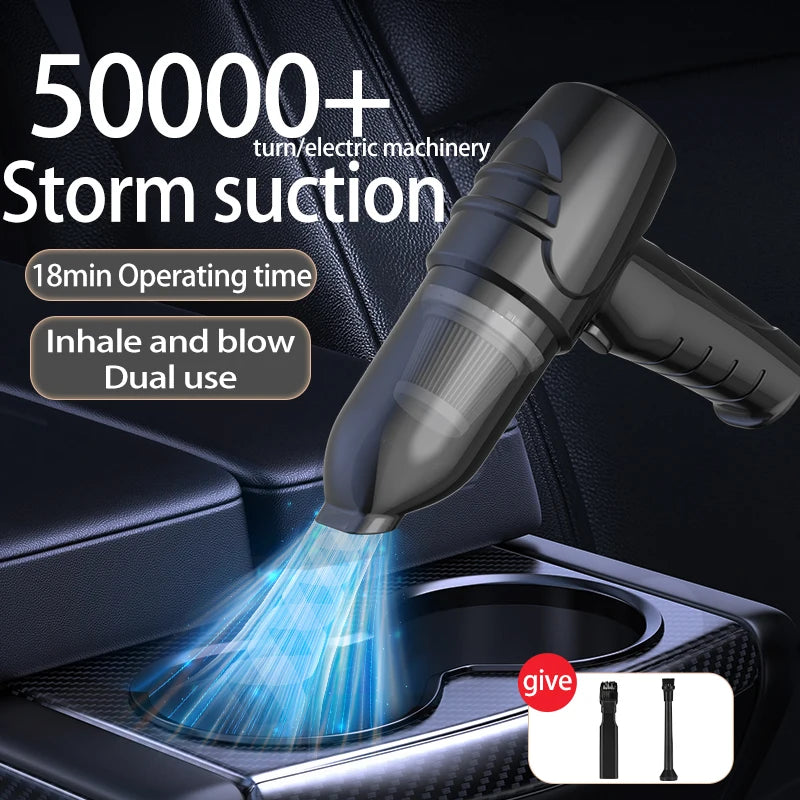 Tuzwa Cordless Car Vacuum Cleaner – Powerful Handheld Vacuum with High Suction, Rechargeable Lightweight Design for Car & Home Cleaning