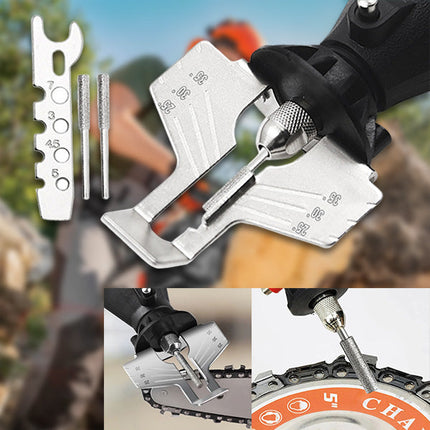 Chainsaw Sharpener with Built In Angle Guide, Chainsaw Blade Sharpener to Sharpen Chainsaw Chain on the Saw (2)
