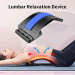 Tuzwa Adjustable Back Stretcher – Multi-Level Lumbar Stretching & Massage Tool for Lower Back Support, Posture, Relaxation & Daily Comfort