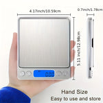 Tuzwa Digital Kitchen Scale | High-Precision Food Scale with LCD Display & Tare Function for Cooking, Baking & Meal Prep