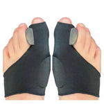 Tuzwa Adjustable Gel Toe Separator for Bunions – Hallux Valgus Big Toe Alignment Support with Soft Cloth Cushion, 1 Pair