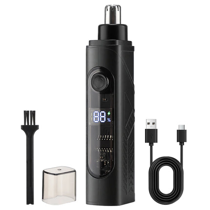Tuzwa 3-in-1 Nose Hair Trimmer – Rechargeable Waterproof Grooming Trimmer for Men & Women, Compact ABS Design
