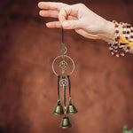 Tuzwa Witch Bells for Door – 1pc Metal Doorknob Hanging Bell Wind Chime, Decorative Witch Bell Door Hanger for Home, Entryway & Porch Decor