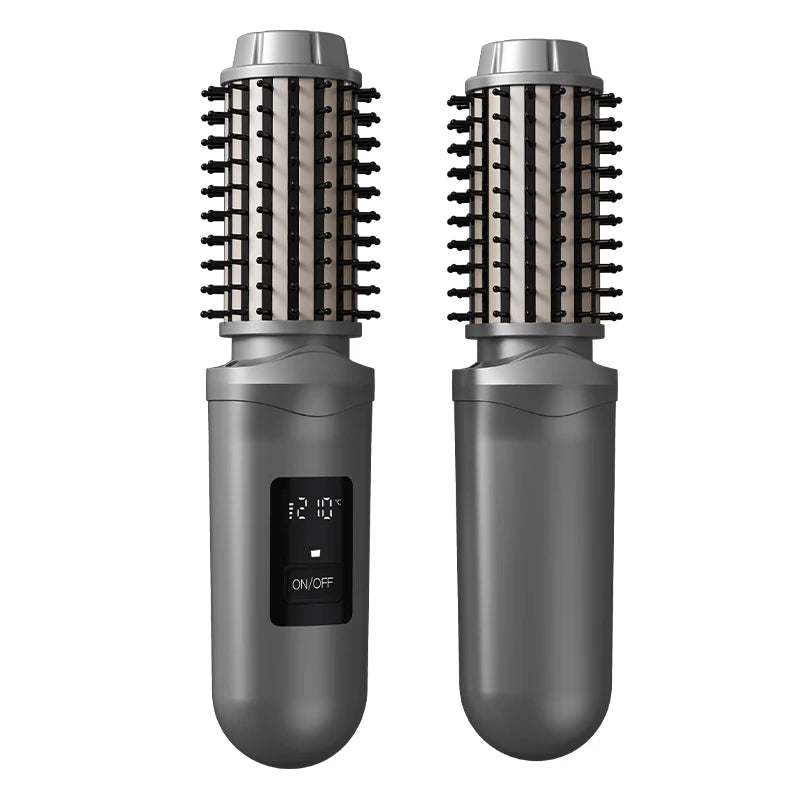 Tuzwa Cordless Hair Straightening Comb – 2600mAh Rechargeable Portable Hair Straightener & Curler for Wireless Styling