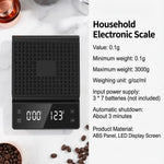 Tuzwa Digital Coffee Scale with Timer & LCD Display | Precision Espresso Scale for Pour Over, Drip & Coffee Brewing
