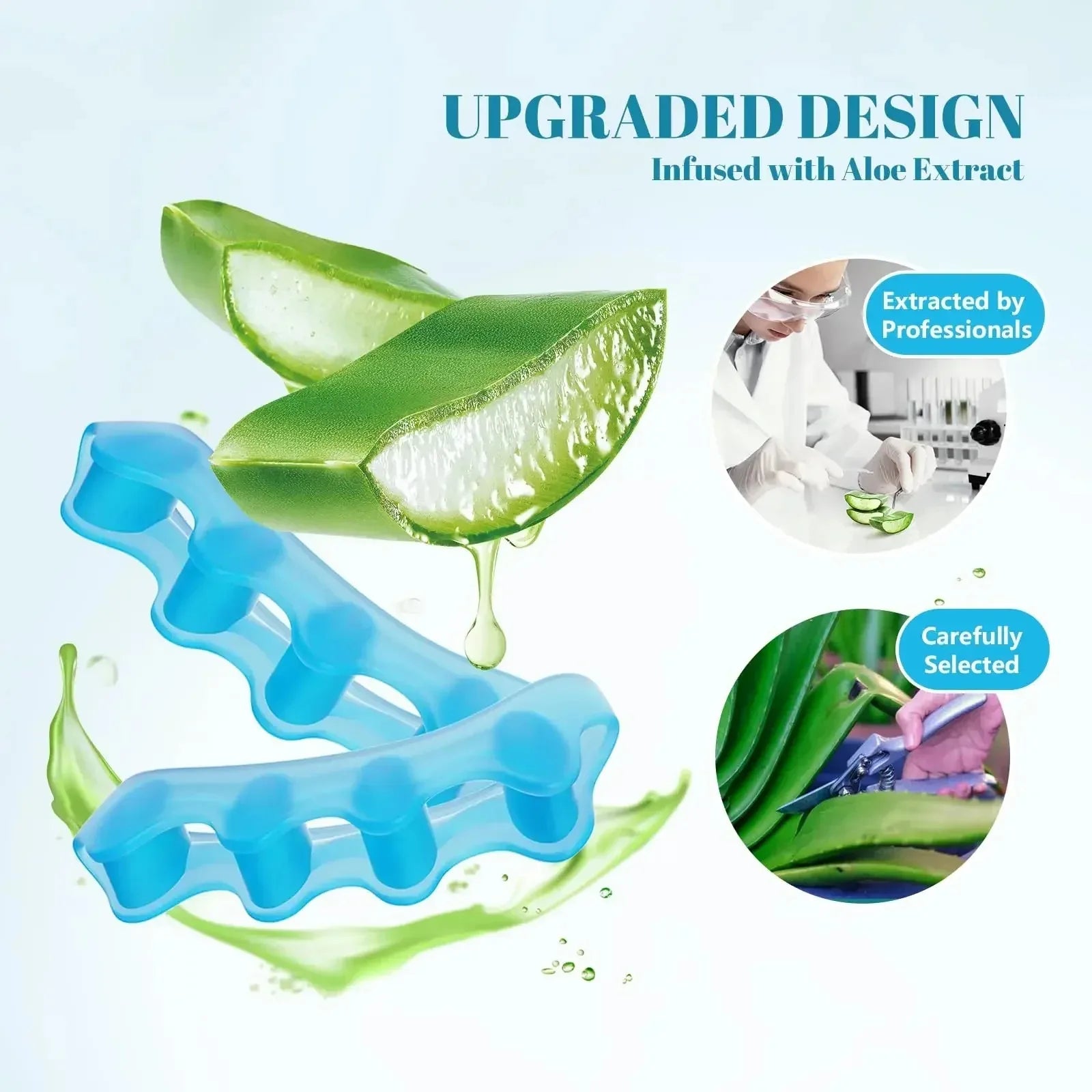 Tuzwa Soft Silicone Toe Separators – Cushioned Toe Spacers for Gentle Separation, Friction Reduction & Everyday Foot Comfort