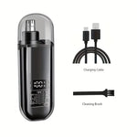 Tuzwa Nose & Ear Hair Trimmer – USB Rechargeable Electric Nose Hair Trimmer with Quick Charging, Compact Washable Grooming Tool