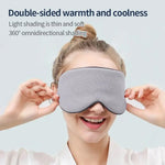 Tuzwa Silk Sleep Eye Mask with Adjustable Fit – Warm & Cool Reusable Sleeping Mask, Soft Lightweight Travel Eye Cover for Rest & Relaxation