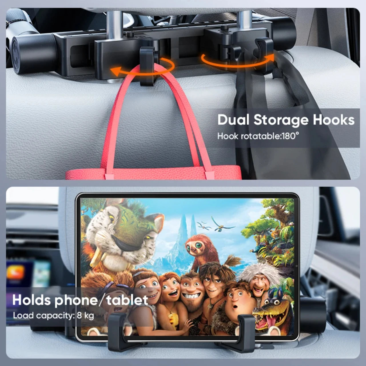 Tuzwa Car Neck Pillow with Adjustable Telescopic Support – Comfortable Headrest & Cervical Neck Support Cushion for Driving, Travel & Daily Use