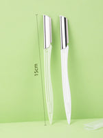 Tuzwa Stainless Steel Eyebrow Razors – Precision Facial Hair Shaper with Safety Blade & Ergonomic Handle for Eyebrow Grooming