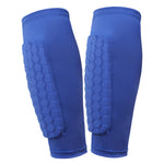 Tuzwa Lightweight Soccer Shin Guards with Honeycomb Padding – Breathable Adjustable Football Shin Pads for Calf & Leg Protection