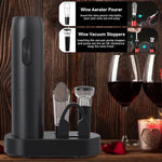 Tuzwa Rechargeable Electric Wine Opener – USB Automatic Wine Bottle Corkscrew with Charging Base for Easy Cork Removal