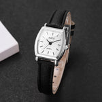 Tuzwa Women’s Quartz Watch – Elegant Leather Strap Analog Wristwatch with Arabic Numerals, 23mm Dial for Everyday & Dress Wear