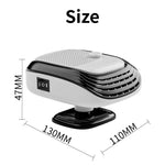 Tuzwa 12V Portable Car Heater & Windshield Defroster – 120W Fast Heating Car Defogger Fan with Cigarette Lighter Plug for Cars, Trucks & SUVs