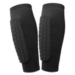 Tuzwa Lightweight Soccer Shin Guards with Honeycomb Padding – Breathable Adjustable Football Shin Pads for Calf & Leg Protection