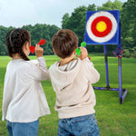Tuzwa Axe Throwing Target Game Set – Bristle Board with Plastic Throwing Axes for Indoor Outdoor Backyard & Yard Games, Ages 14+