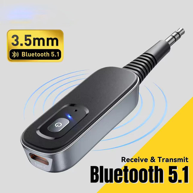 Bluetooth Adapter for Headphones, Aux Bluetooth Adapter with Microphone