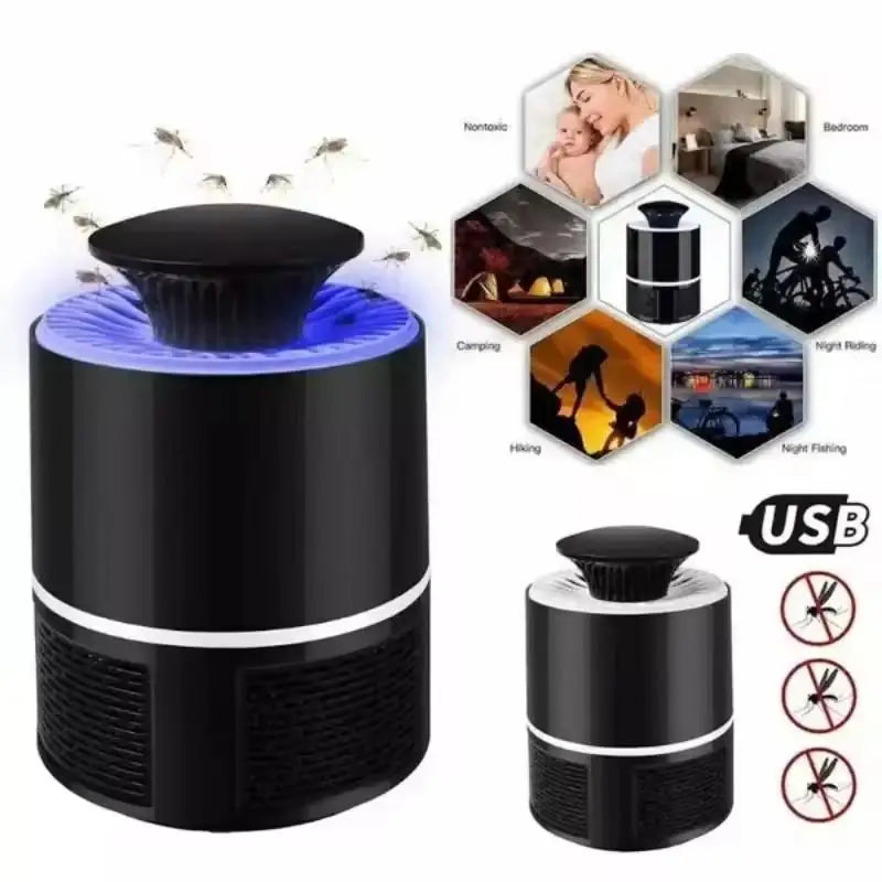 Tuzwa USB Photocatalyst Mosquito Killer Lamp – Starry Sky Suction Mosquito Trap for Bedroom & Indoor Home Use, 12V
