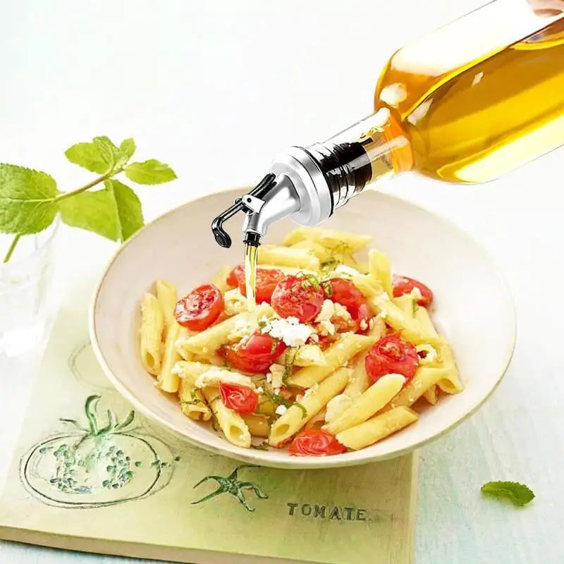 Tuzwa 500ml Glass Oil Dispenser Bottle with Easy Pour Spout – Leak-Resistant Olive Oil, Vinegar & Soy Sauce Bottle for Kitchen
