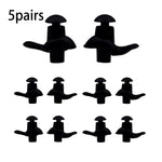 Tuzwa Swimming Earplugs 5 Pairs – Reusable Silicone Ear Plugs for Swimming with Ergonomic Spiral Design, Comfortable Water Sports Earplugs