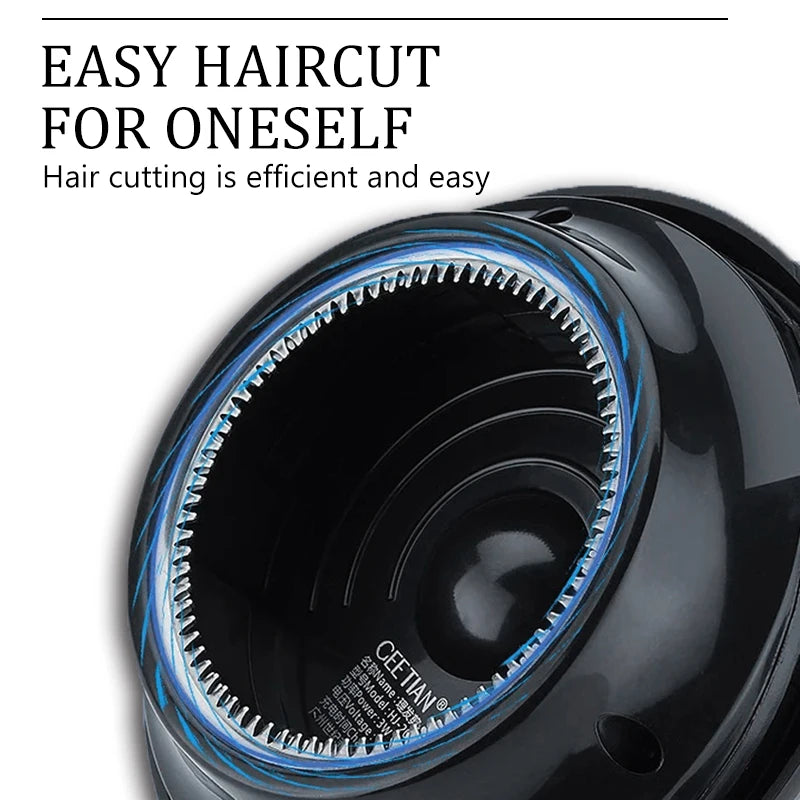Tuzwa Electric Hair Trimmer for Men – Rechargeable Cordless Self Haircut Kit with Rotary Motor, Stainless Steel Blades & 90+ Min Runtime