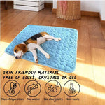 Tuzwa Pet Cooling Mat – 100% Cotton Breathable Summer Bed Mat for Dogs & Cats, Hand Washable Cooling Pad for Comfortable Rest