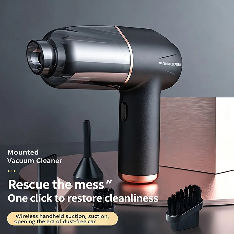 Tuzwa 3-in-1 Cordless Handheld Vacuum Cleaner & Air Blower – Portable Rechargeable Car Vacuum for Home & Auto Cleaning