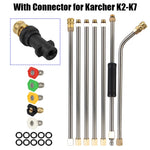 Tuzwa Pressure Washer Gutter Cleaning Wand – Extension Wand with 5 Nozzle Tips for High-Reach Gutter & Exterior Cleaning