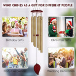Tuzwa Money Tree Wind Chime – 6-Tube Lucky Bell Hanging Decoration for Home, Garden, Patio, Porch & Courtyard Decor