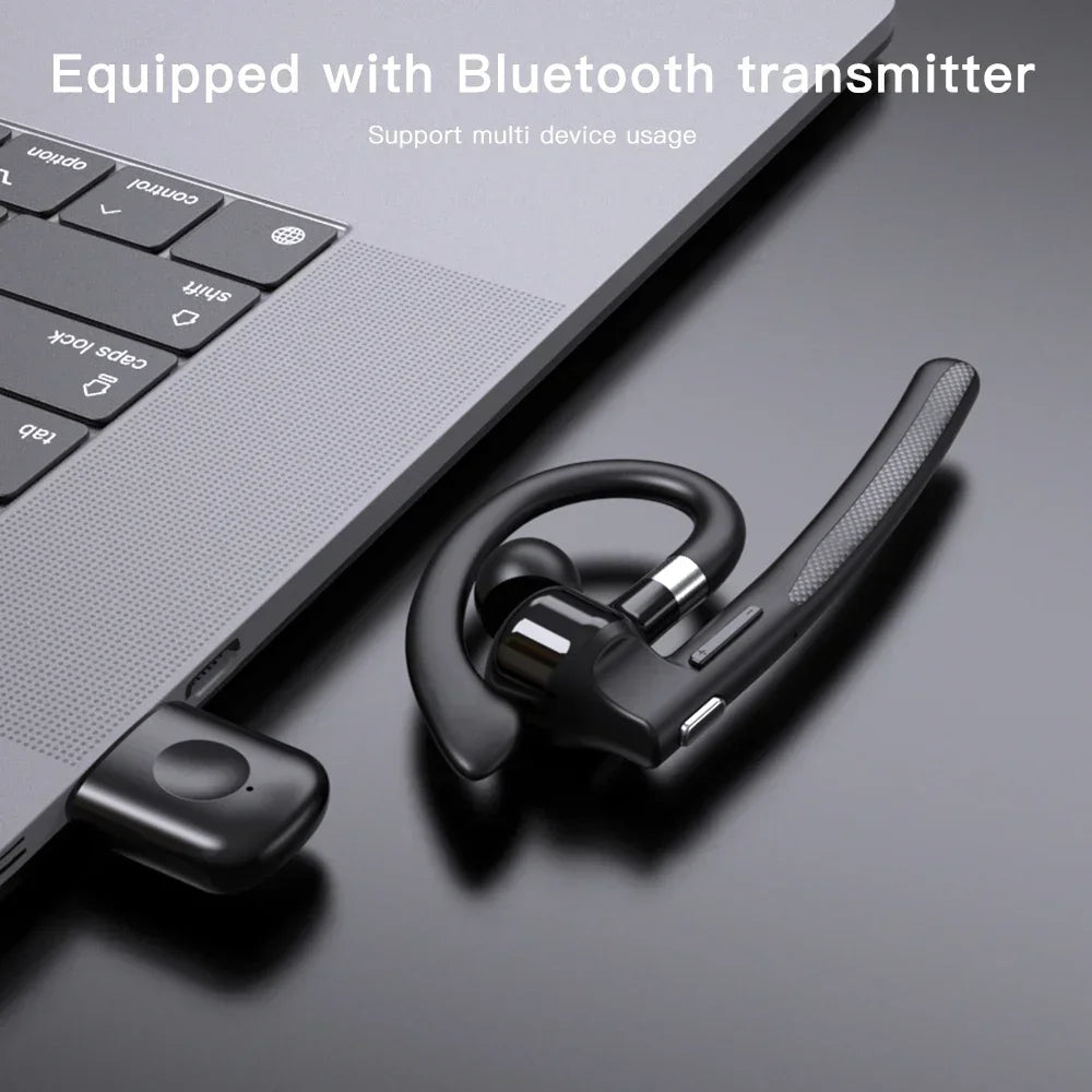 Tuzwa Wireless Bluetooth Headphones with Dual Mic & Noise Cancelling – Comfortable Earphones with Charging Case for Calls & Music