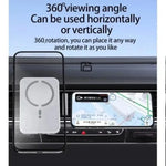 Tuzwa Magnetic Wireless Car Charger | 15W Fast Charging Air Vent Phone Mount for iPhone 17, 16, 15, 14, 13 & 12 Series