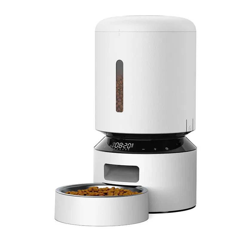 Tuzwa 5L Automatic Pet Feeder & Water Dispenser Station | Gravity Dog & cat automatic pet feeder Set | Large Capacity Feeding System for Cats & Small Dogs
