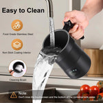 Tuzwa 4-in-1 Electric Milk Frother – Automatic Hot & Cold Milk Foamer for Latte, Cappuccino, Coffee & Milk Drinks