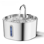 Tuzwa 2.2L Stainless Steel Cat Water Fountain | Automatic Pet Drinking Fountain for Fresh Everyday Hydration