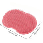 Tuzwa Exfoliating Foot Scrubber Bath Mat with Suction Cups – Non-Slip Shower Foot Brush & Massage Pad for Cleaning & Exfoliation