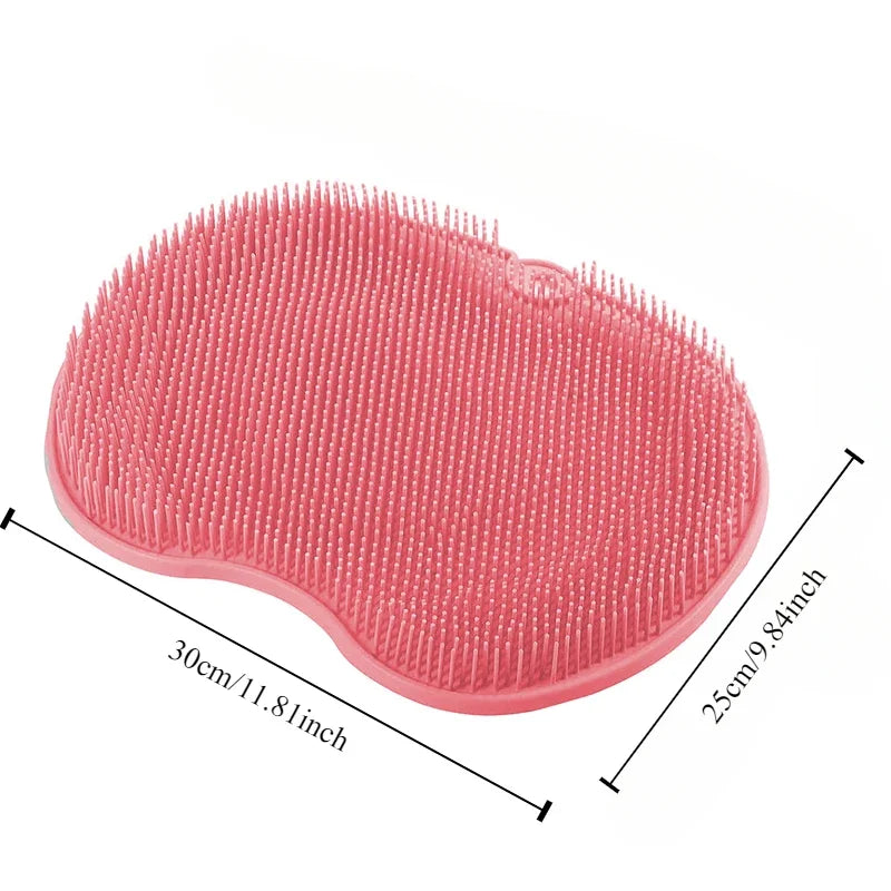 Tuzwa Exfoliating Foot Scrubber Bath Mat with Suction Cups – Non-Slip Shower Foot Brush & Massage Pad for Cleaning & Exfoliation