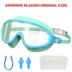 Tuzwa Kids Swim Goggles | Wide View Anti-Fog Swimming Goggles with UV Protection & Leakproof Comfort for Boys & Girls Ages 3–15