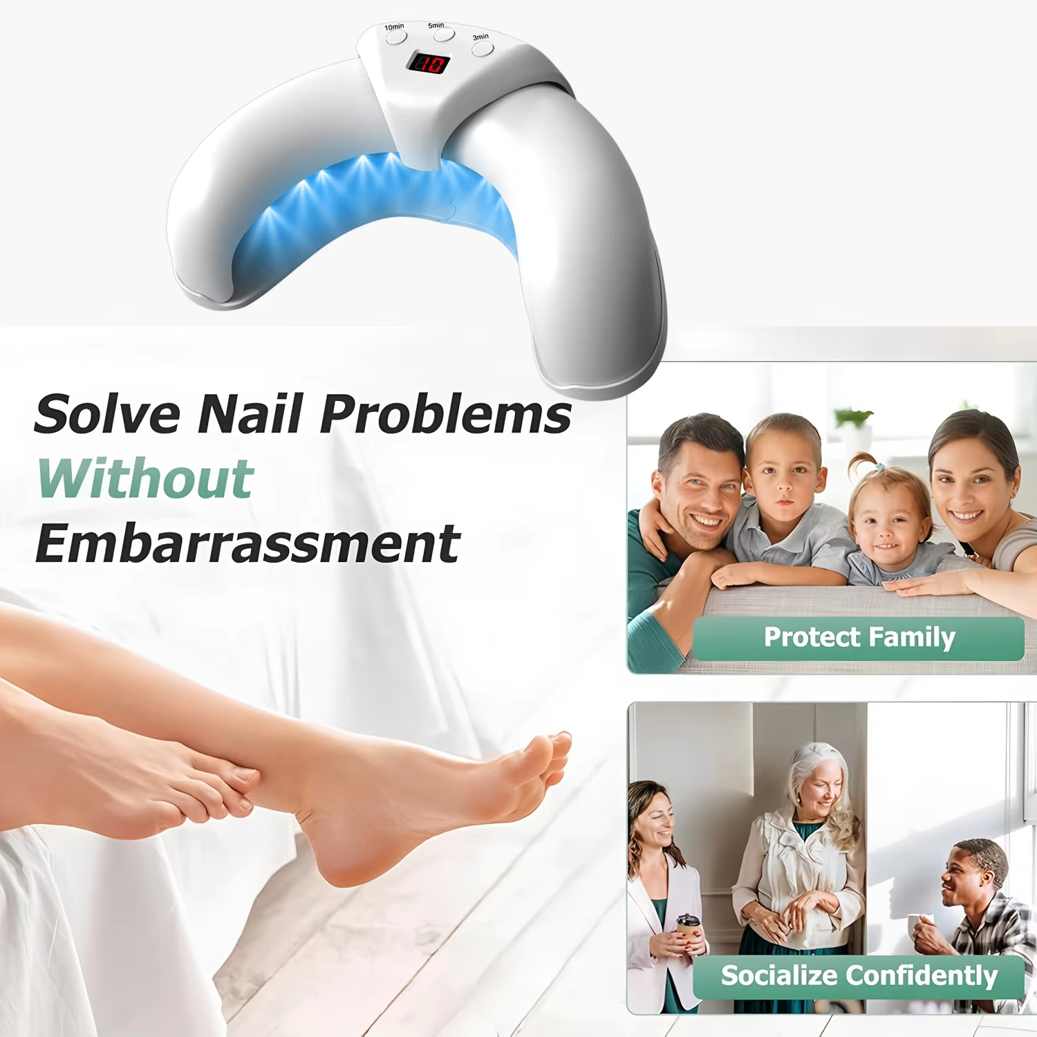 Tuzwa Laser Nail Care Device – Personal Nail Appearance Care Tool for Routine Nail Grooming