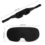 Tuzwa 3D Padded Sleep Eye Mask – Light Blocking Contoured Sleeping Mask, Soft Blindfold with Comfortable Eye Cups for Travel & Rest