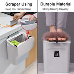 Tuzwa 2.4 Gallon Kitchen Compost Bin with Lid – Countertop & Under Sink Food Waste Bin for Kitchen Scraps