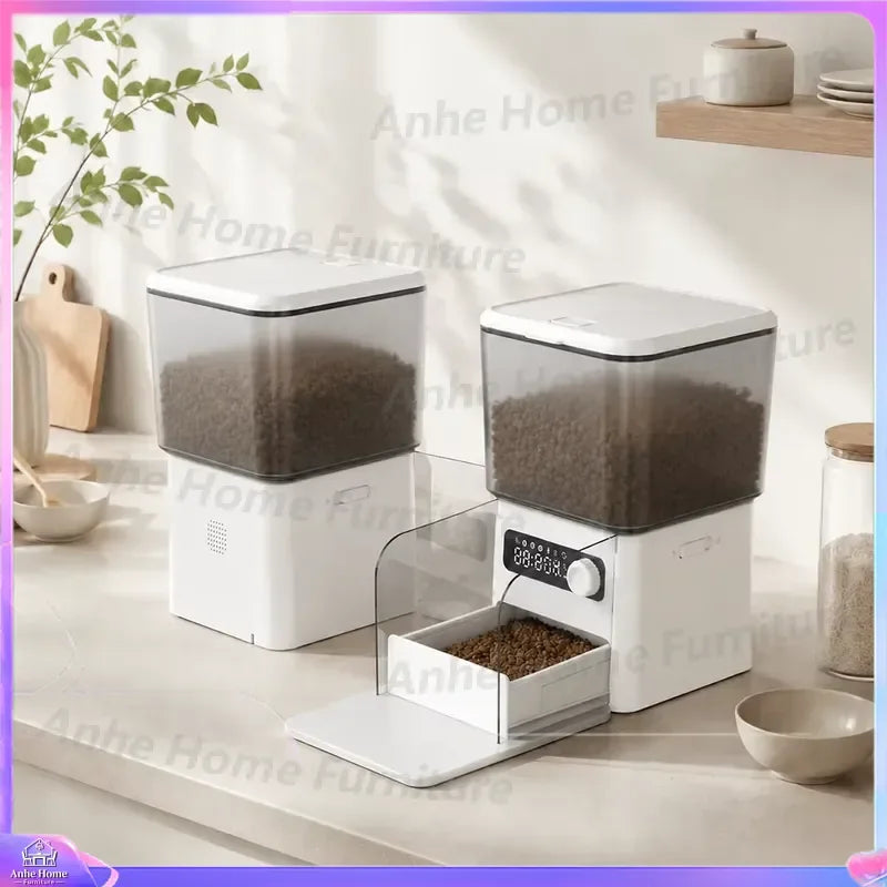 Tuzwa RFID Microchip Pet Feeder – 4.5L Automatic Cat & Dog Feeder with Timed Feeding, Selective Access & Anti-Theft Design