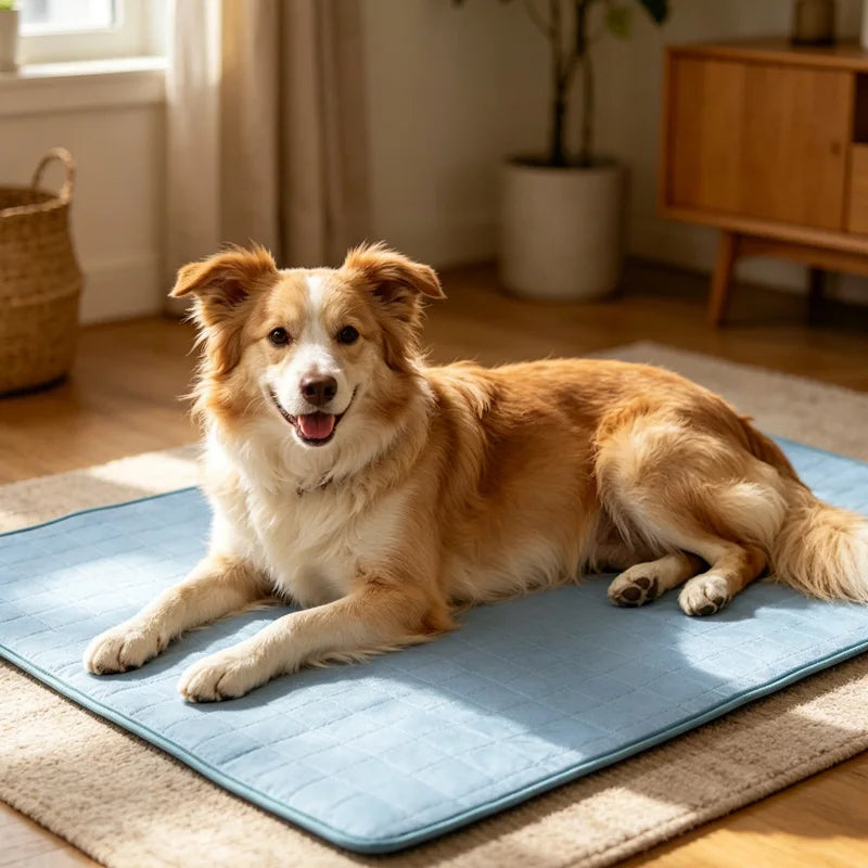 Tuzwa Extra Large Dog Cooling Mat – Breathable XL Pet Bed Mat, Machine Washable Summer Cooling Bed for Large Dogs & All Breeds