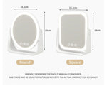 Tuzwa LED Makeup Mirror with Touch Dimming & 3X Magnification – Portable Lighted Vanity Mirror for Makeup & Grooming