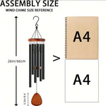 Tuzwa Aluminum Wind Chime – Soothing Outdoor Hanging Wind Chimes with Metal Tube Design for Garden, Patio, Porch & Balcony Decor