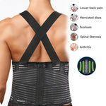 Tuzwa Heavy Duty Back Brace for Lifting – Adjustable Lower Back Support Belt for Men & Women, Work, Gym & Sports